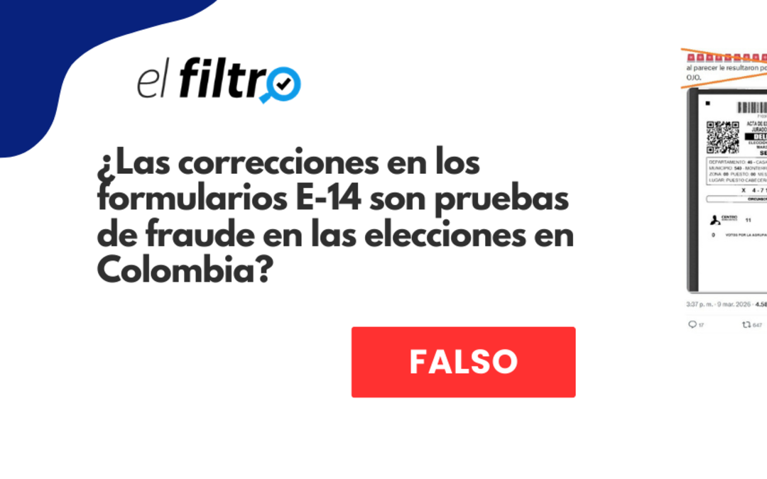 Correcciones en actas de preconteo no indican fraude en elecciones de marzo 2026