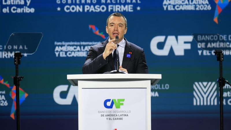 Noboa refuerza alianza con EE.UU. en cumbre mientras Ecuador equilibra vínculo comercial con China