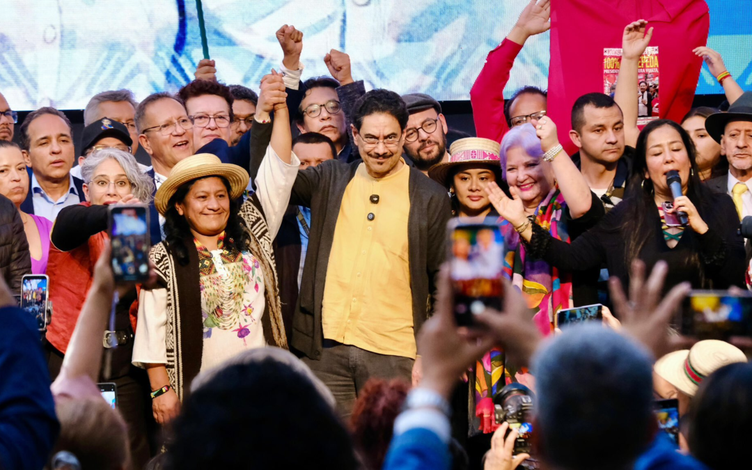 Aída Quilcué lidera minga indígena en apoyo a Iván Cepeda con cierre en Cali